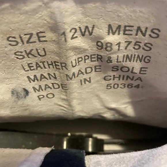 Saddle Tramp Men's Black Western Cowboy Ankle Leather Zip Boots 12W - Picture 5 of 8